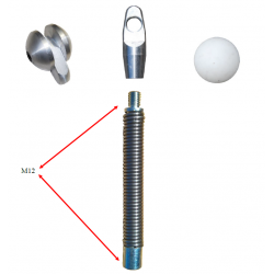 Aiguille tire fil Ø9mm_L 150m sur dévidoir à roulettes - K2group